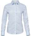 T4025 4025 Tee Jays Ladies Stretch Luxury Long Sleeve Poplin Shirt Light Blue colour image